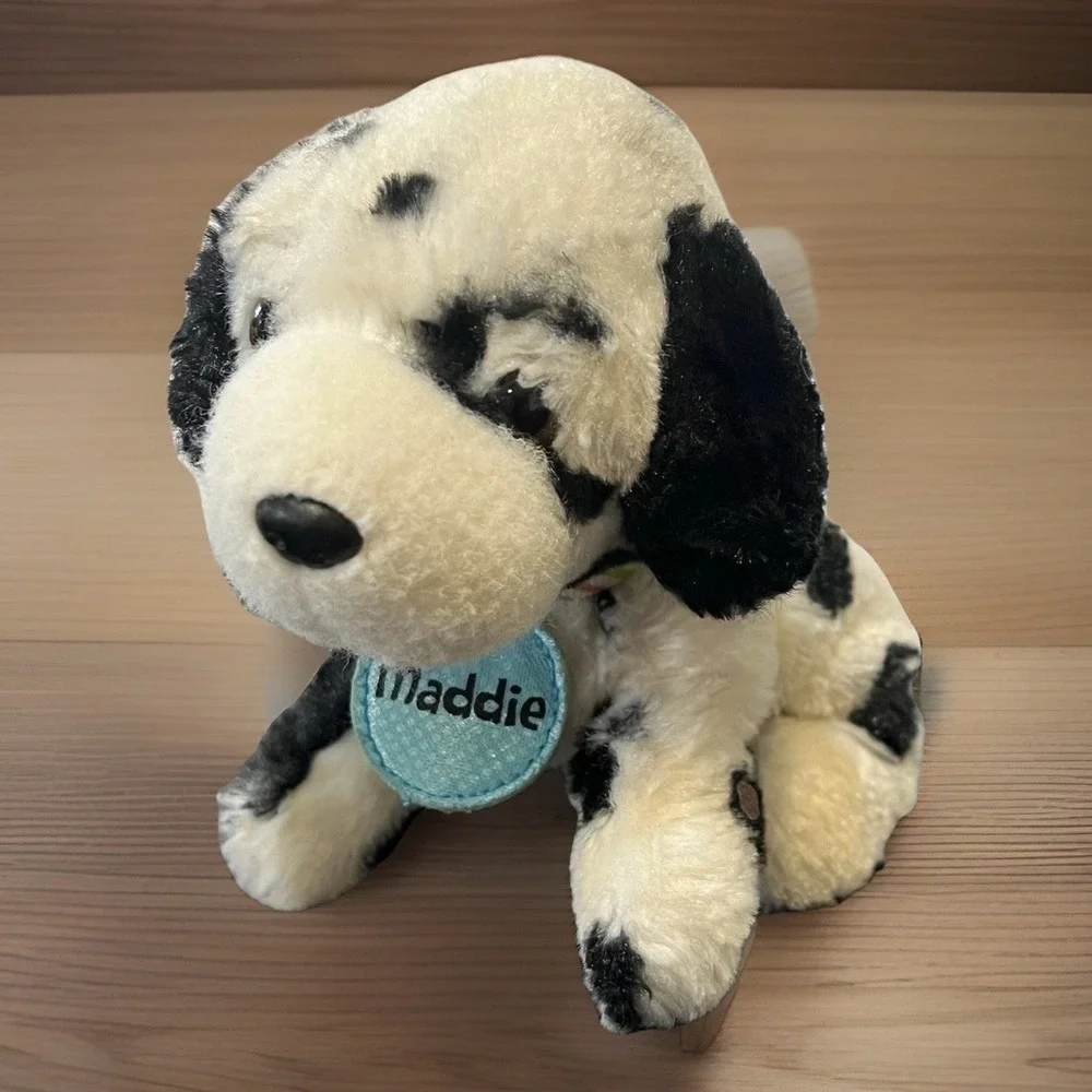 MADDIE the Dalmatian Dog Mini Plush Stuffed Animal by Justice Name Tag Collar